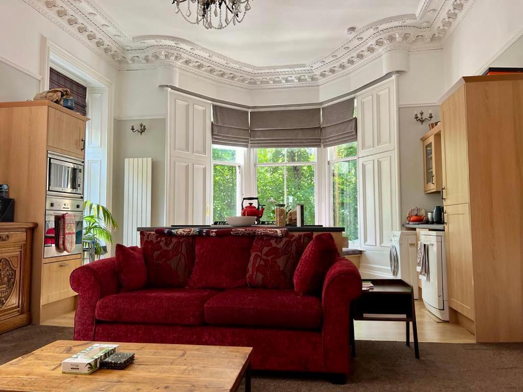 Beautiful Double Room In Idyllic West End Townhouse グラスゴー エクステリア 写真
